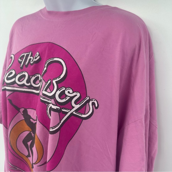Free People x Daydreamer The Beach Boys 1983 Tour Tee Pink One Size New with Tag - Picture 5 of 16